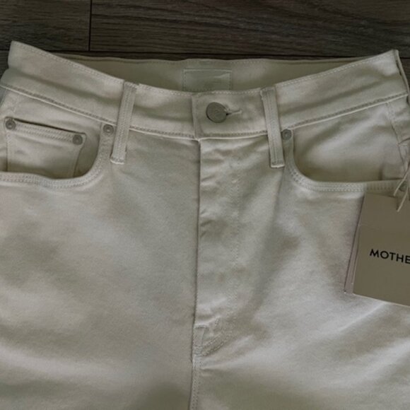 MOTHER Jeans High Waisted Weekender Skimp Flare Marshmellow, Womens 26 NWT - Picture 1 of 5